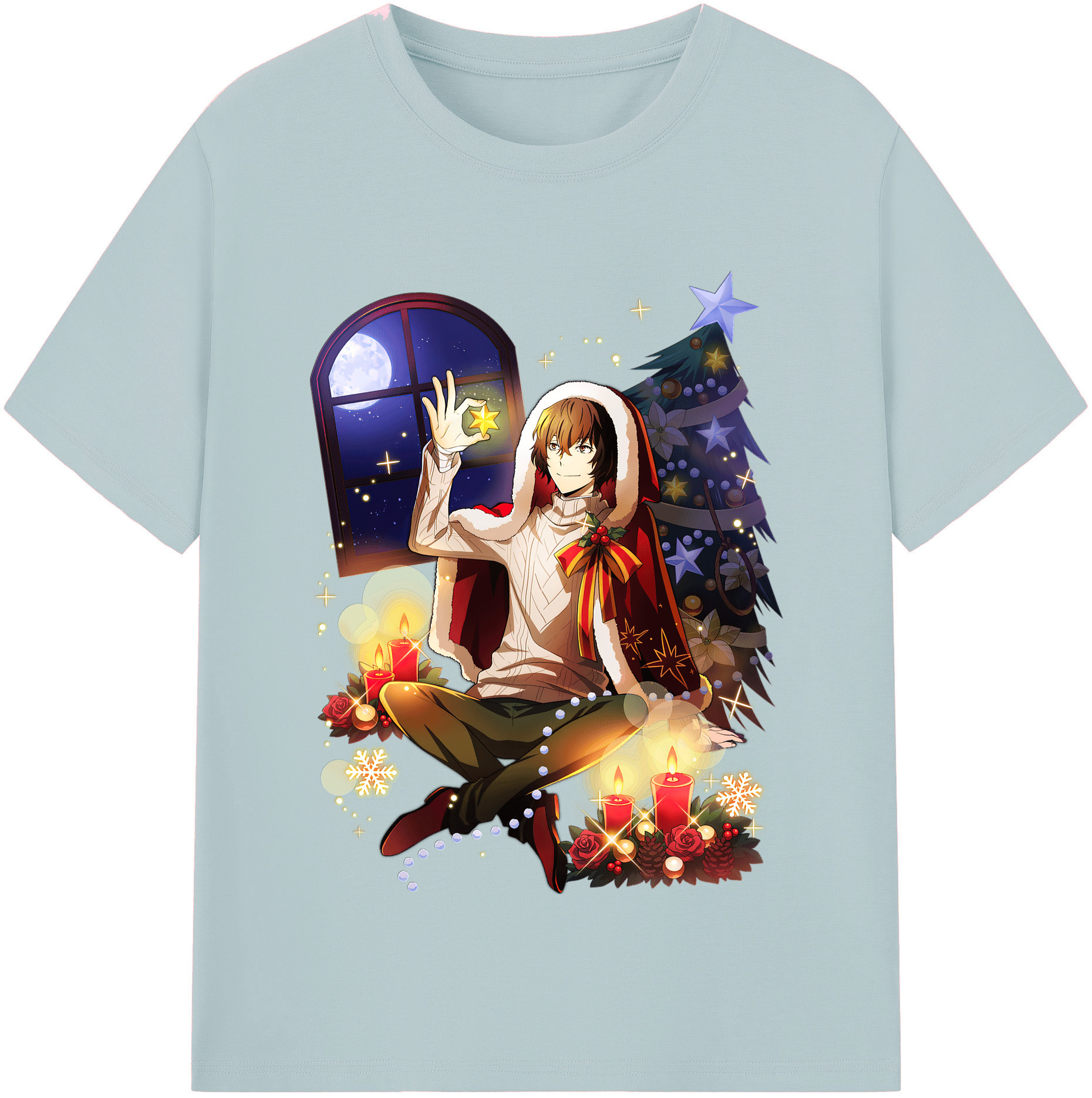 （画像用） 文豪ストレイドッグス Bungo Stray Dogs 綿100％半袖Tシャツ（フロントプリント）